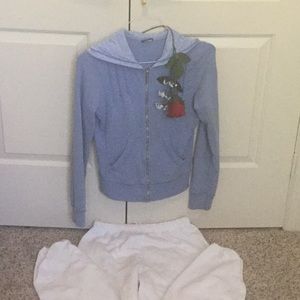 Zipper front sweatshirt